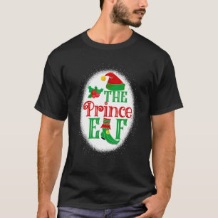 Prins Elf Matching Family Kerstmis Elf Bleac T-shirt