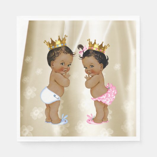 Prins en Prinses Baby shower Servetten (Voorkant)