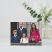 Prins en Prinses van Wales met hun kinderen Briefkaart (Staand voorkant)