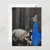 Prins en Tomte (Gnoom) in het Bos Briefkaart (Voorkant / Achterkant)