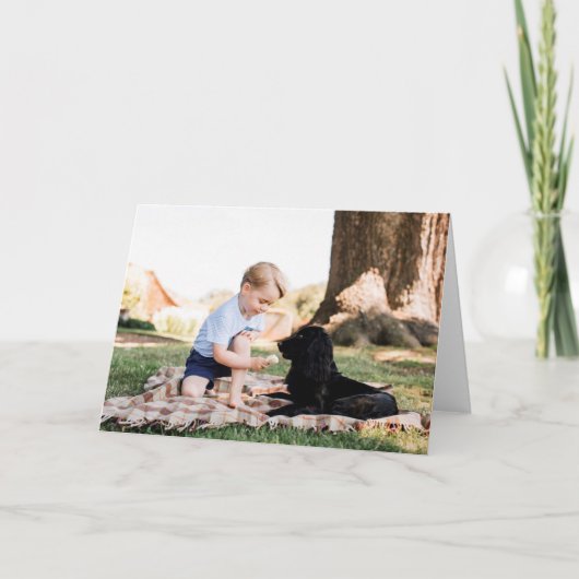Prins George met hond Kaart (Voorkant)