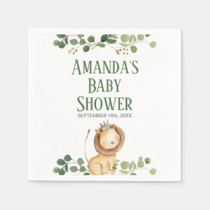 Prins Groene Leeuw Baby Shower Servetten