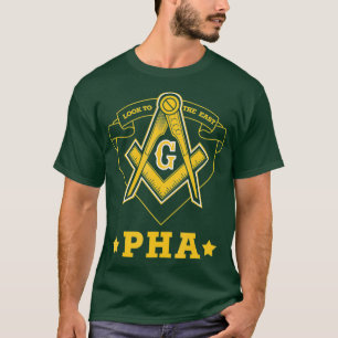 Prins Hall Mason kijkt naar de Oost-PHA-vaders T-shirt