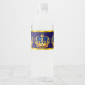 Prins Koning Kroon Waterfles Labels Etiket (Voorkant)