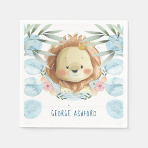 Prins Leeuw Illustratie Gepersonaliseerd Servet