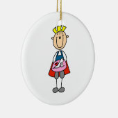 Prins met glijper keramisch ornament (Rechts)