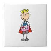 Prins met glijper tegeltje (Voorkant)