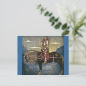 Prins met vogel briefkaart (Staand voorkant)