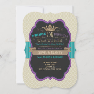 Prins of Princess Gender Republic Invitation Kaart