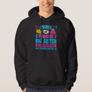 Prins of Prinses Oudere Zus Baby Geslacht Onthulli Hoodie