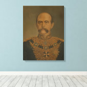 Prins Otto von Bismarck in het uniform van Diploma Canvas Afdruk (Insitu (Houten vloer))