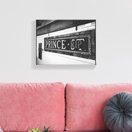 Prins (RIP) Canvas Afdruk (Insitu (Woonkamer))