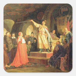 Prins Roman van Halych-Volhynia Vierkante Sticker