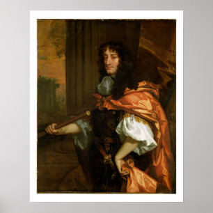 Prins Rupert (1619-82), c.1666-71 (olie op doek) Poster