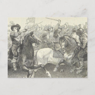 Prins Rupert in de Slag bij Edgehill Briefkaart