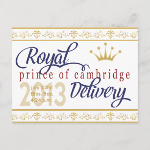 Prins van Cambridge Souvenir Post Card Briefkaart