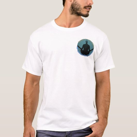 Prins van de vrede - Mannen herat Shirt Meditate (Voorkant)