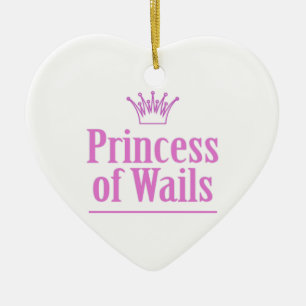 Prins van draadjes / prinses van zeilen v2 keramisch ornament