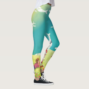 PRINS VAN WALVISSEN KIJKEN NAAR LEGGINGS