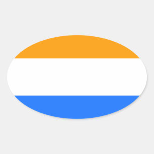 Prins vlag ovale sticker