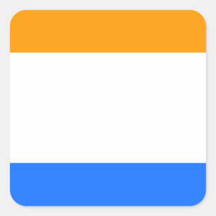 Prins vlag vierkante sticker