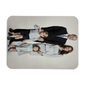 Prins William en familie dec 2017 gestileerd Magneet (Horizontaal)