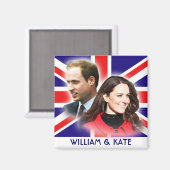 Prins William & Kate Middleton Magnet Magneet (Voorkant / Achterkant)