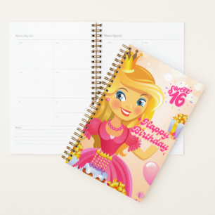 Prinses 16th Birthday Planner