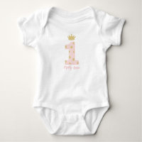 Prinses 1e Eerste Verjaardag Roze en Goud