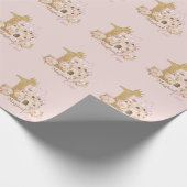 Prinses 1e verjaardag cadeaupapier (Hoek)