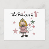 Prinses 1e Verjaardag Tshirts en geschenken Briefkaart (Voorkant)