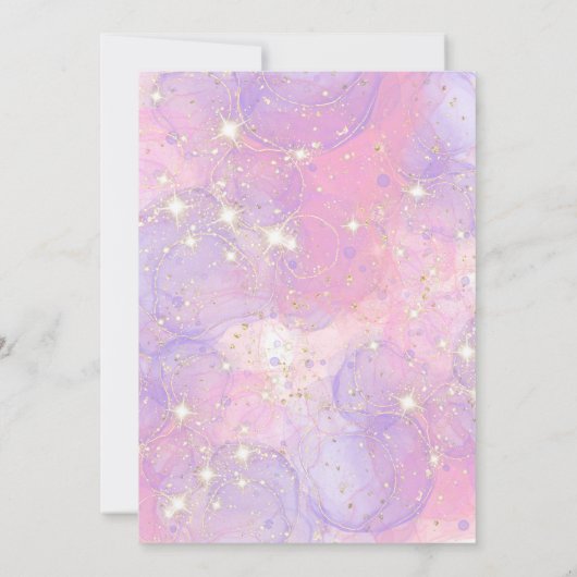 Prinses 1e Verjaardagsfeest Koninklijk Kasteel Kaart (Achterkant)