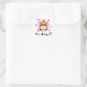 Prinses 4e verjaardag Tshirts en geschenken Ronde Sticker (Tas)