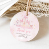 Prinses 4e verjaardagsfeestje bedankjes labels