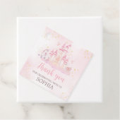 Prinses 4e verjaardagspartijtje bedankjes labels (In situ)