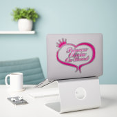 Prinses aan boord auto sticker (Laptop op bureau)