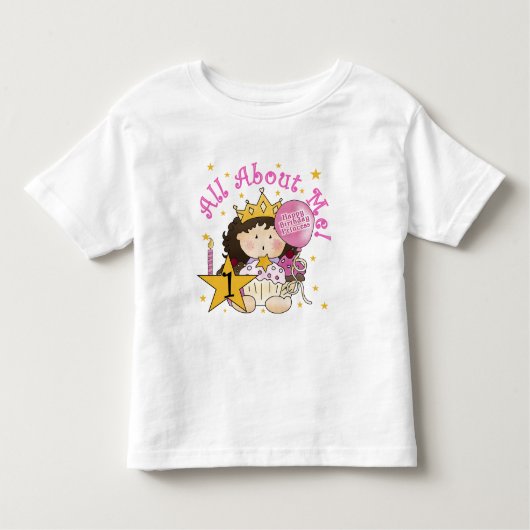 Prinses Alles over mij 1e verjaardag Tshirts (Voorkant)