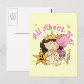 Prinses Alles over mij 2e verjaardag Briefkaart (Voorkant / Achterkant)