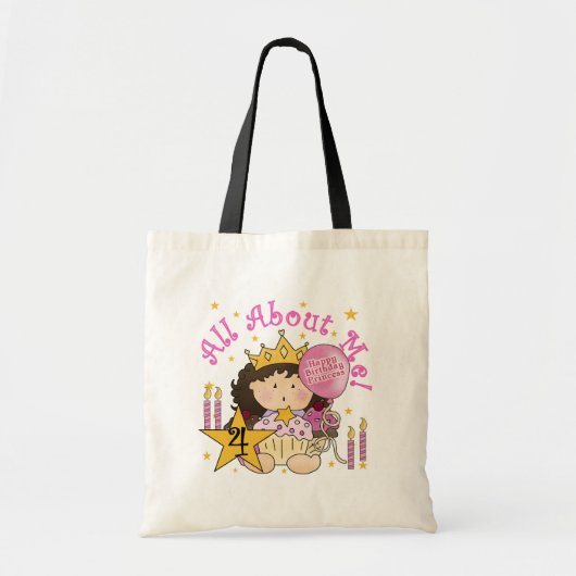 Prinses Alles Over Mij 4e Verjaardag Tshirts Tote Bag (Voorkant)