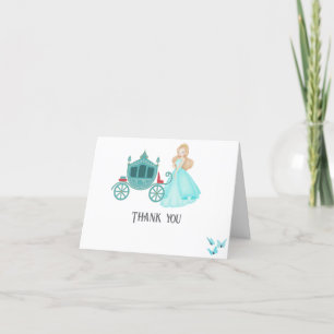 Prinses Assepoester Verjaardagsfeest Decoratie Bedankkaart