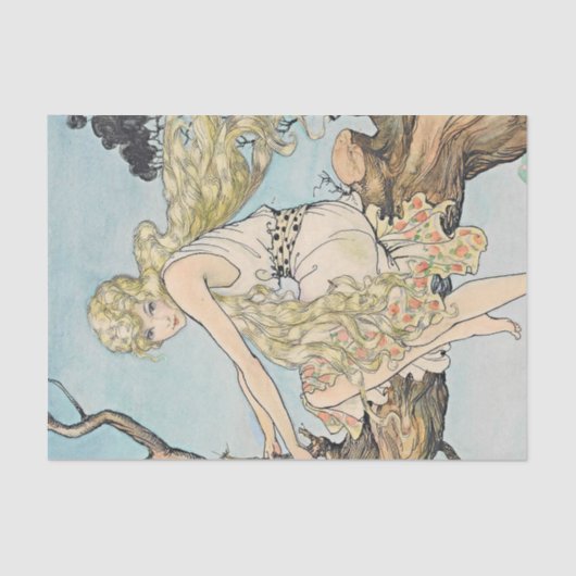 Prinses Azulina door Florence Anderson Tissuepapier (Voorkant)