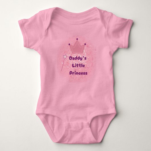 Prinses Baby bodysuit van papa (Voorkant)
