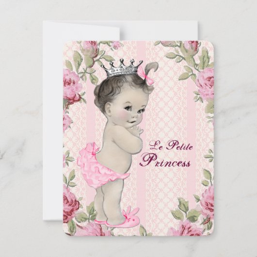Prinses Baby Borrel Kaart (Voorkant)
