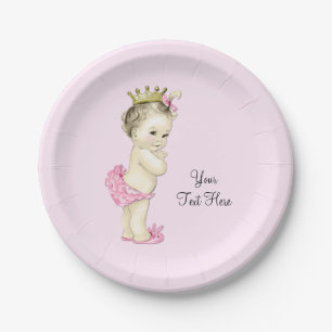 Prinses Baby Borrel Papieren Bordje