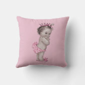  prinses Baby roze Kussen (Achterkant)
