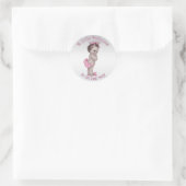  Prinses Baby shower Ronde Sticker (Tas)