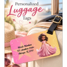 Prinses bagage label