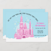 Prinses Bal Verjaardagsfeestuitnodiging Kaart (Voorkant / Achterkant)