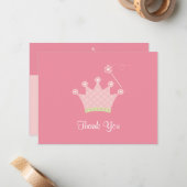 Prinses Bedankbriefje Notitiekaartje (Voorkant / Achterkant in situ)