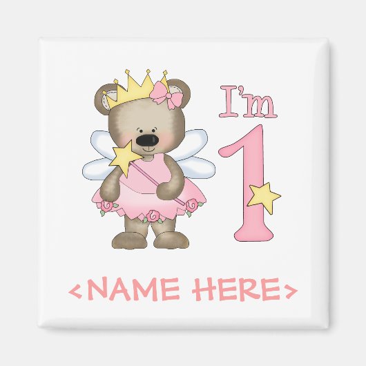 Prinses Beer 1st Birthday Magneet (Voorkant)